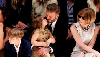 Harper Beckham is a Precious Angel Baby at Burberry Show
