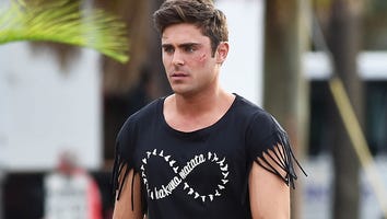 Zac Efron Shows Off His Incredible Abs in a Fringe Crop Top