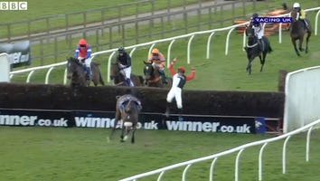 It's Impossible to Watch This Jockey's Epic, Terrifying Fall Off His Horse and Not Wince