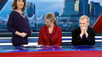 Pregnant Weather Woman Reads the Hate Mail She Gets About Her Maternity Clothes Live on Air