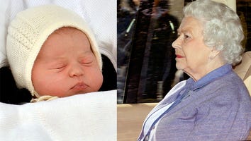 Queen Elizabeth Meets Princess Charlotte