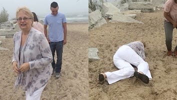 This Mom Picked the Most Unfortunate Time to Face Plant: During Her Daughter's Proposal!