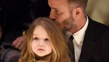 David Beckham Teaches Daughter Harper to Ride a Bike -- See the Precious Pic!