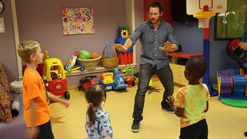 Chris Pratt Adorably Recreates 'Jurassic World' Meme at a Children's Hospital