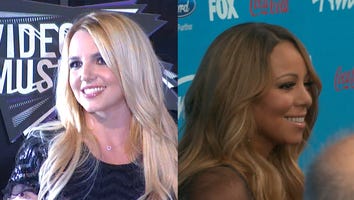 Britney Spears Likes to Paint Topless While Listening to Mariah Carey