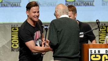 Channing Tatum Is a Real-Life Superhero, Helps 92-Year-Old Stan Lee Off the Stage
