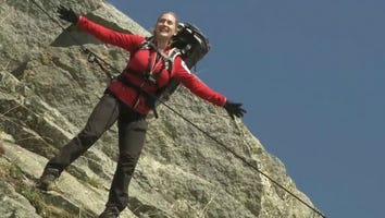 Kate Winslet Hilariously Recreates Her Famous 'Titanic' Scene on the Side of a Cliff