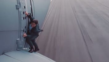 Watch Tom Cruise Film His Crazy 'Mission: Impossible' Plane Stunt: 'I'm Actually Scared S**tless'