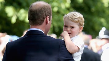Prince George Was An Adorably Fussy Sad Little Monarch at Princess Charlotte's Christening