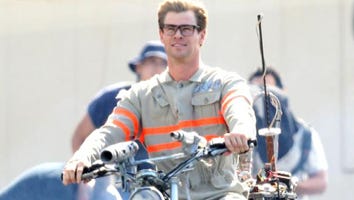 FIRST LOOK! Chris Hemsworth Is a Hot Nerd On 'Ghostbusters' Set!