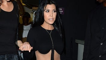 Kourtney Kardashian Stuns in Revealing Black Jumpsuit at Kylie Jenner's 18th Birthday Party