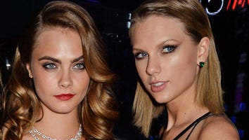 Taylor Swift Celebrates Cara Delevingne's 23rd Birthday With Cleavage Pics