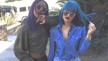Kylie Jenner Parties with Scott Disick, Wears Short Blue Wig All Weekend