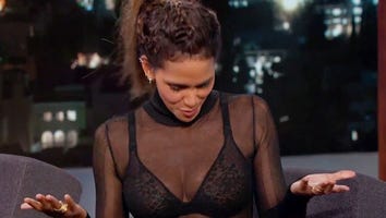 Halle Berry Bares Her Bra on 'Jimmy Kimmel Live!'