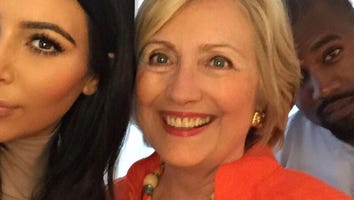 Kim Kardashian Snaps Selfie With Hillary Clinton