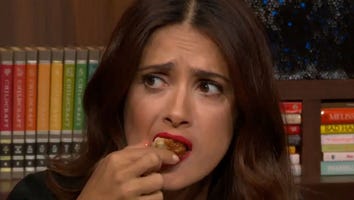 Salma Hayek Chows Down on Worms on 'Watch What Happens Live!'