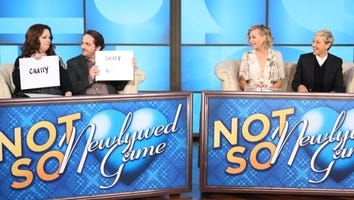 Ellen Degeneres and Portia de Rossi Take on Melissa McCarthy, Ben Falcone in 'Not So Newlywed' Game