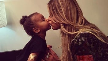 Khloe Kardashian Puckers Up to North West