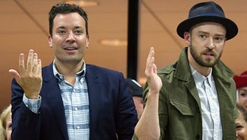 Justin Timberlake and Jimmy Fallon Do 'Single Ladies' Dance at U.S. Open!