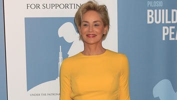 Sharon Stone Shows Off Flawless Figure in Form-Fitting Yellow Dress