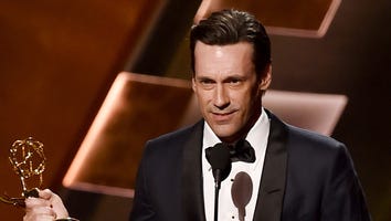 Jon Hamm Finally Wins His Overdue Emmy for 'Mad Men,' Thanks Ex Jennifer Westfeldt