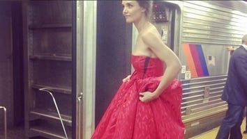 Katie Holmes Goes Rogue on a Photoshoot in Penn Station!