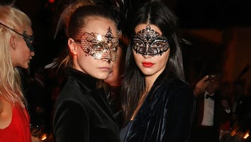 Kendall Jenner Flashes Her Butt (Again) in Lacy Two-Piece at Masquerade Ball