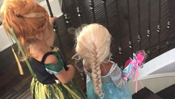 Kim Kardashian Shares Pic of North West and Penelope Disick's Adorable 'Frozen' Halloween Costumes