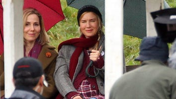 Check Out Renee Zellweger Sporting a Baby Bump on Set of New 'Bridget Jones' Movie