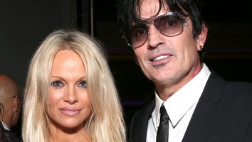 Pamela Anderson Greets Ex-Husband Tommy Lee With a Kiss at PETA Party