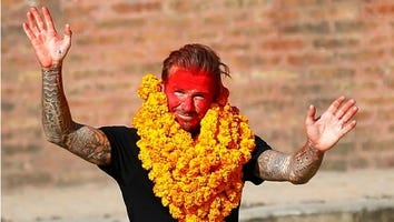 David Beckham Plays Soccer With Children Affected By Devastating Nepal Earthquake in Cutest Pics Ever!