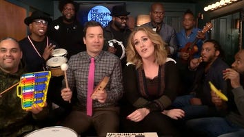 Adele Performs Perfect Rendition of 'Hello' Using Classroom Instruments With Jimmy Fallon