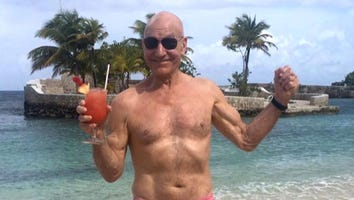 Patrick Stewart Shows Off Killer Beach Bod at 75