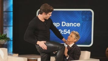 Zac Efron Hilariously Twerks and Gives Ellen DeGeneres a Lap Dance