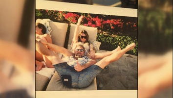 Jessica Simpson's Mom Tina Posts Sassy Photo of Eric Johnson's Head Between Her Legs