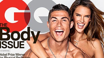Cristiano Ronaldo and Alessandra Ambrosio Pose Nearly Nude on Sizzingly Hot 'GQ' Cover