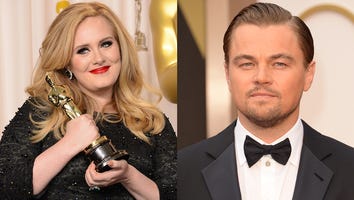 Adele Wishes Oscar Nominee Leonardo DiCaprio 'Good Luck' From Steps of the Titanic!