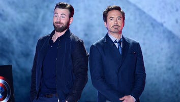 Robert Downey Jr. and Chris Evans Preview 'Captain America: Civil War' With Kids' Choice Awards Thumb Wrestlin