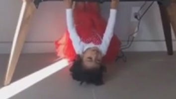 North West Demonstrates 'Tough Workout' in Kim Kardashian's Snapchat Video