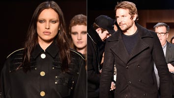 Bradley Cooper Sits Front Row as Girlfriend Irina Shayk Walks Givenchy Runway