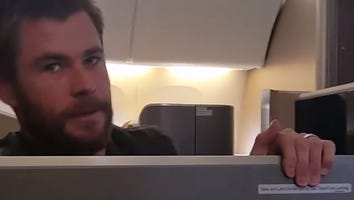 Chris Hemsworth Needs Quiet Time From Co-Star Jessica Chastain While Traveling -- See the Cute Video!