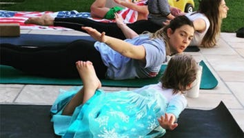 Drew Barrymore Does Yoga With Daughter Olive After Split Announcement