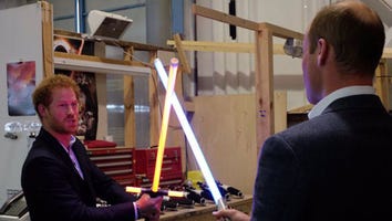 Prince William and Prince Harry Hang Out on Set of 'Star Wars: Episode VIII'