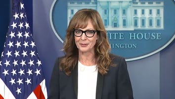 'West Wing' Star Allison Janney Returns to White House and Takes Over the Press Briefing!