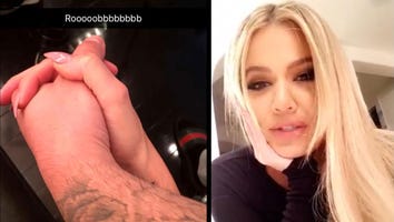 Khloe Kardashian Reunites With Rob, Then Falls Down Stairs and Hurts Her Knee