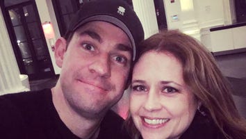 John Krasinski and Jenna Fischer Have Adorable 'Office' Reunion -- See the Selfie!