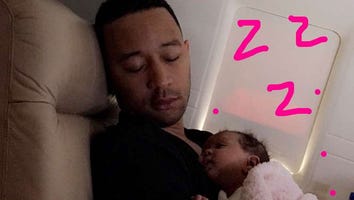 Chrissy Teigen Shares Adorable Pic of John Legend and Baby Luna Sleeping