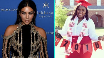 Kim Kardashian Congratulates Superfan Myleeza Kardashian on Graduating College