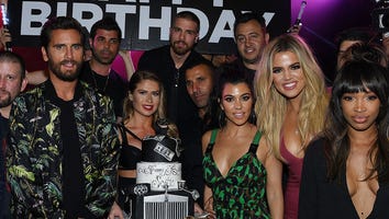 Scott Disick Celebrates His 33rd Birthday in Vegas With Kourtney and Khloe Kardashian By His Side -- See the P