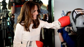 Kate Middleton Throws a Mean Punch in Stylish Skirt and Top During Charity Event